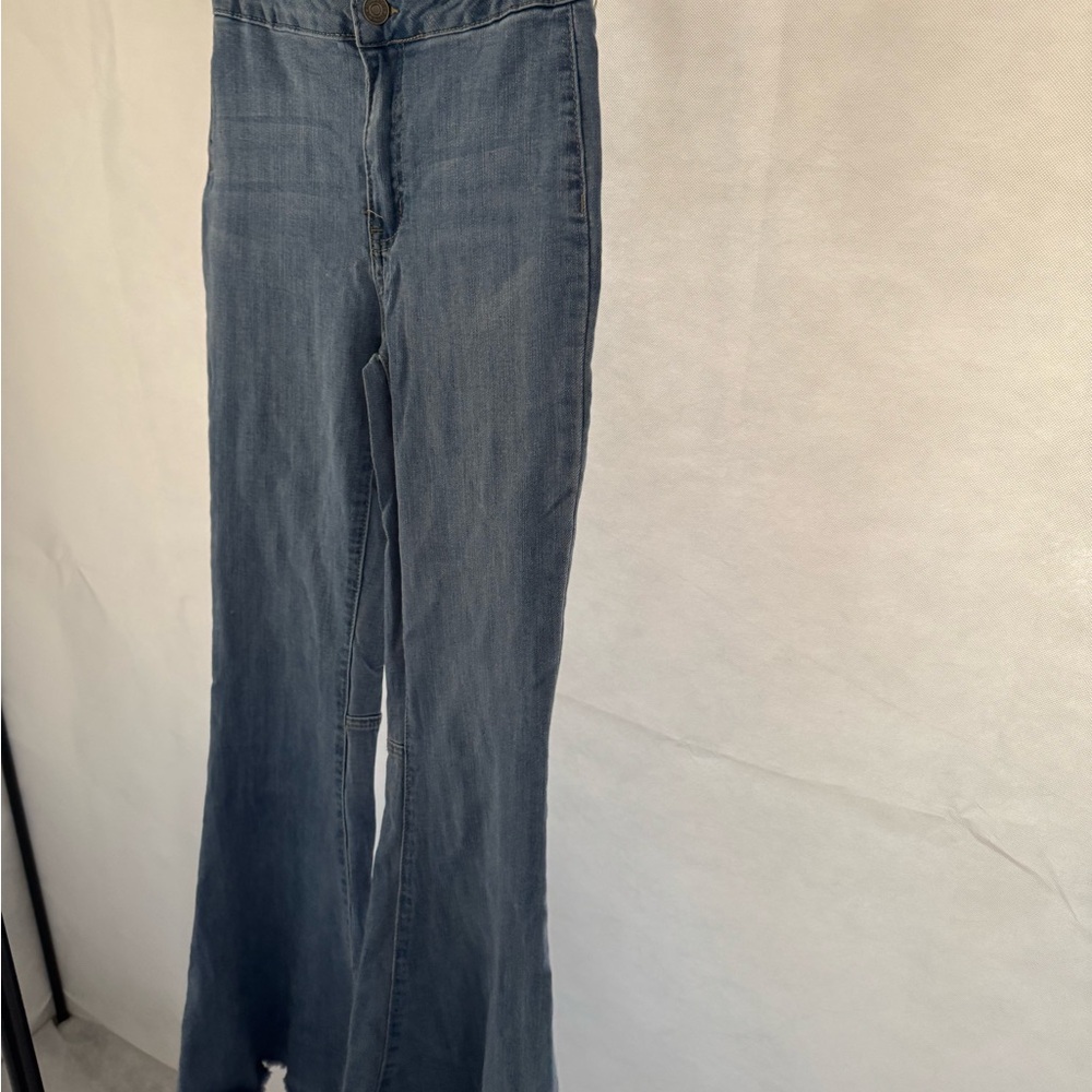 Women's Blue Flared Jeans